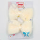 Yellow Furry Bow Clips - Set of 2 - Twisty Locks  - Kids and Women Hair Accessories, Fashion Clothing and Jewellery India