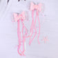 Seashell Ribbon Tail Hair Clips Set of 2