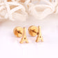 Eiffel Tower 18K Gold Plated Children's Earrings