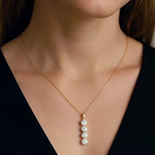 Crystal Stack Drop 18K Plated Jewellery Set (3 Pcs)
