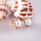 Elegant Pearl Stud 18K Gold Plated Children's Earrings