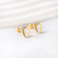 Sparkle Horseshoe 18K Gold Plated Children's Earrings