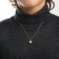 Heart Solitaire kids necklace on model – gold jewellery for little ones by Twisty Locks