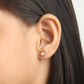 Elegant Pearl Stud gold earrings on model – kids jewellery by Twisty Locks