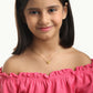Sparkle Heart children's necklace lifestyle – delicate gold necklace by Twisty Locks