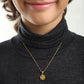 Sparkle Rose children's necklace close-up – delicate gold necklace by Twisty Locks