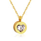 Heart Solitaire 18K Gold Plated Children's Necklace