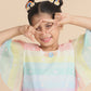 Rainbow Embroidered Hair Clips Set - Twisty Locks  - Kids Hair Accessories India