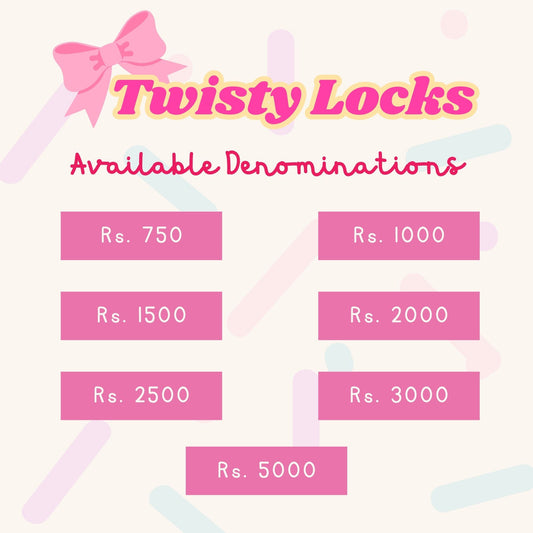 Twisty Locks Gift Card